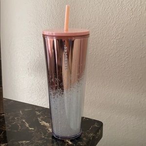 Rose Gold Holiday Starbucks Tumbler